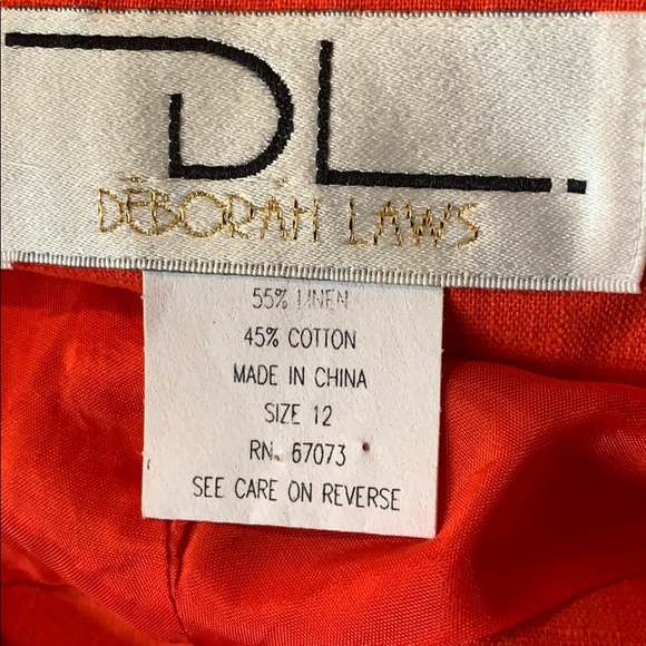 DL DĒBORAH LAWS Orange Sleeveless Dress - Picture 8 of 8